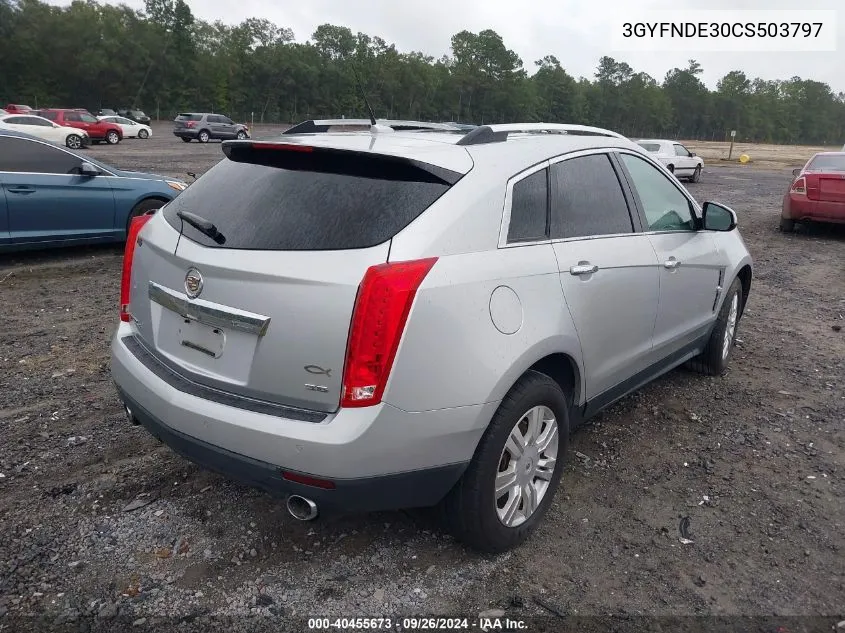 3GYFNDE30CS503797 2012 Cadillac Srx Luxury Collection