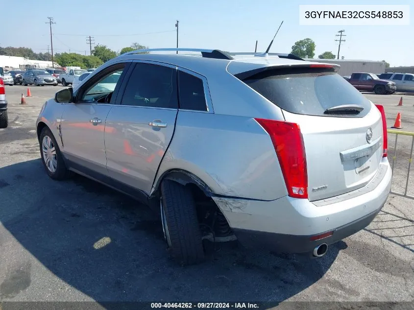 3GYFNAE32CS548853 2012 Cadillac Srx Luxury Collection