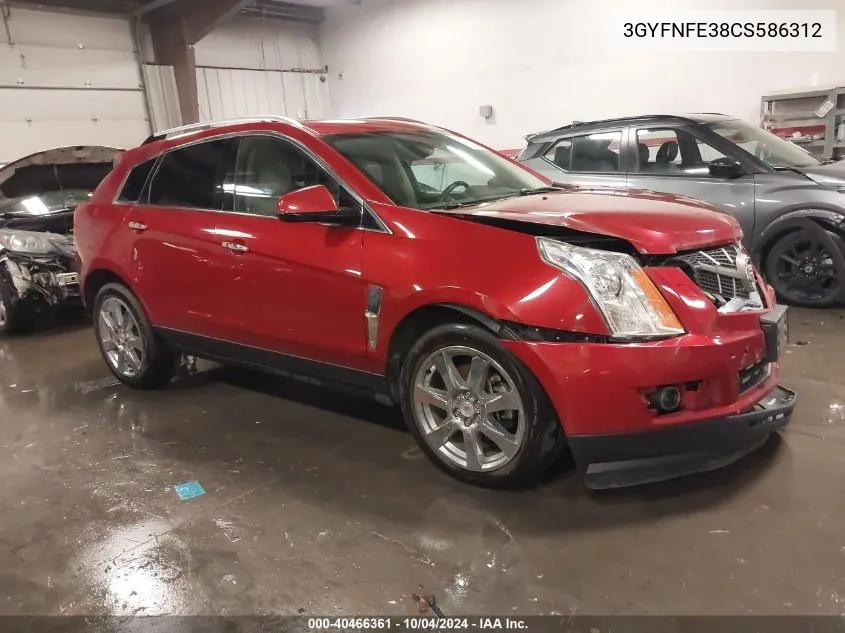 2012 Cadillac Srx Premium Collection VIN: 3GYFNFE38CS586312 Lot: 40466361