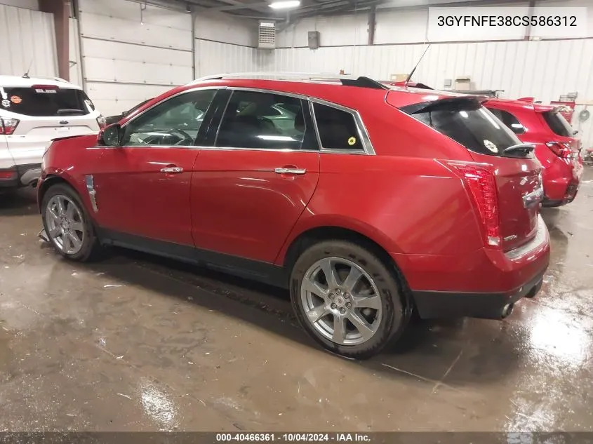 2012 Cadillac Srx Premium Collection VIN: 3GYFNFE38CS586312 Lot: 40466361