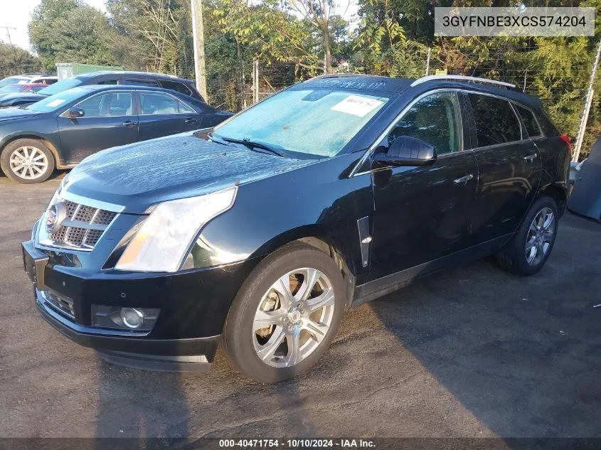 2012 Cadillac Srx Performance Collection VIN: 3GYFNBE3XCS574204 Lot: 40471754