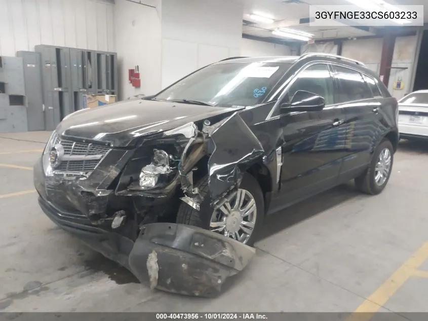 2012 Cadillac Srx VIN: 3GYFNGE33CS603233 Lot: 40473956