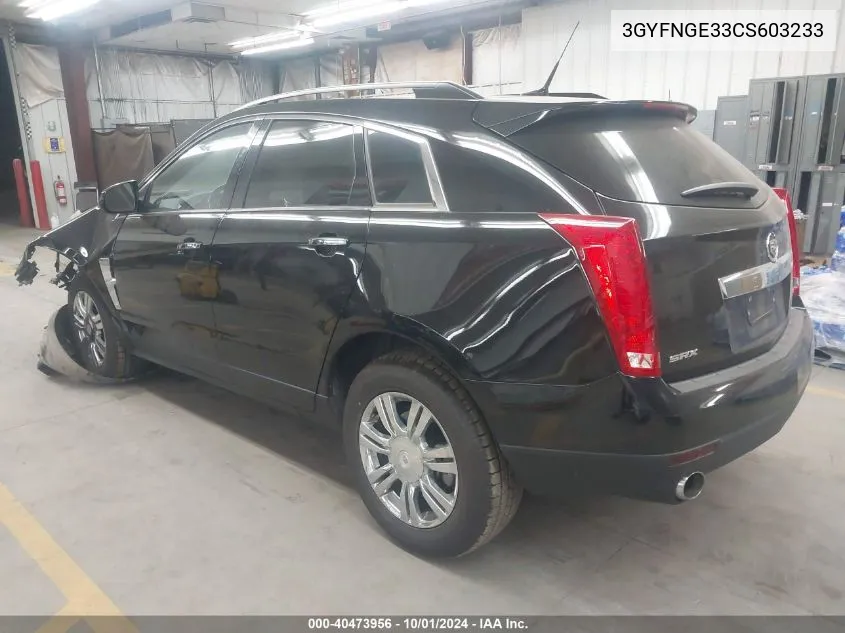 3GYFNGE33CS603233 2012 Cadillac Srx