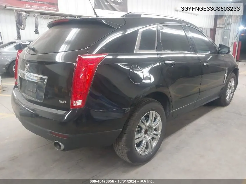 3GYFNGE33CS603233 2012 Cadillac Srx