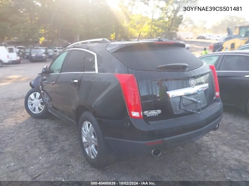 3GYFNAE39CS501481 2012 Cadillac Srx Luxury Collection