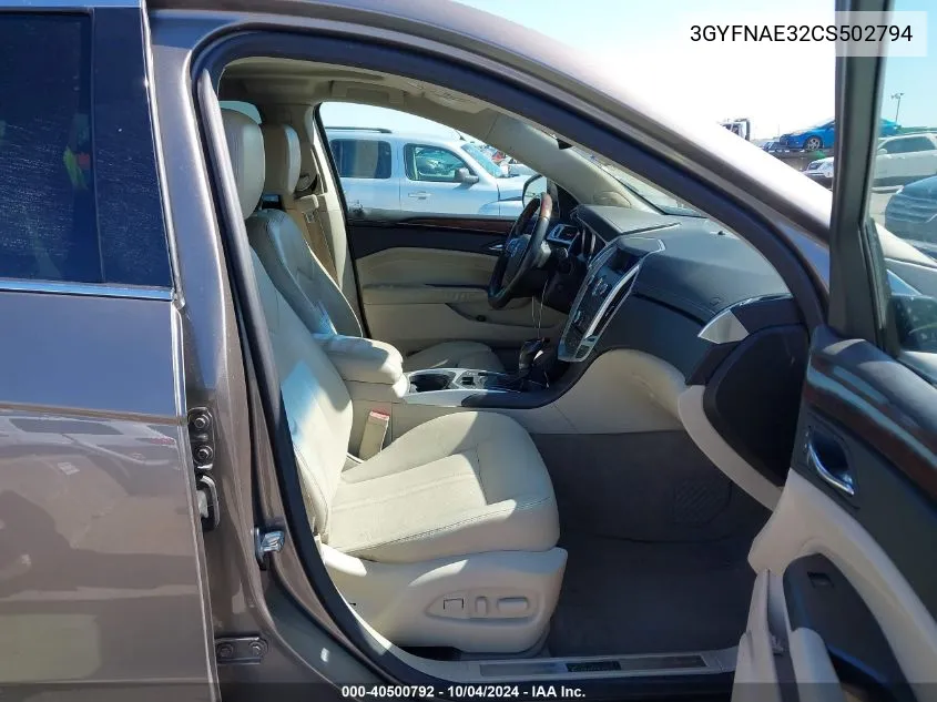 3GYFNAE32CS502794 2012 Cadillac Srx Luxury Collection