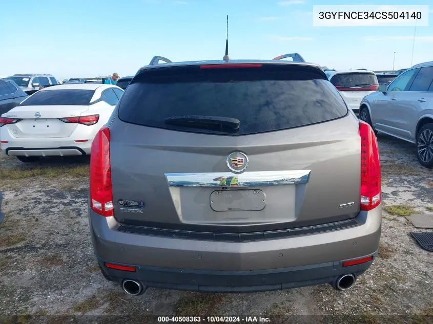 2012 Cadillac Srx Premium Collection VIN: 3GYFNCE34CS504140 Lot: 40508363