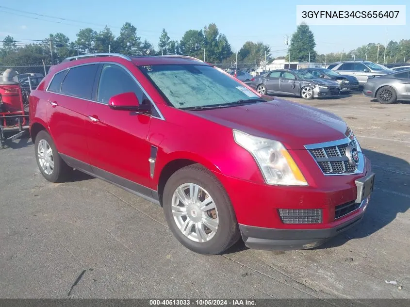 2012 Cadillac Srx Luxury Collection VIN: 3GYFNAE34CS656407 Lot: 40513033