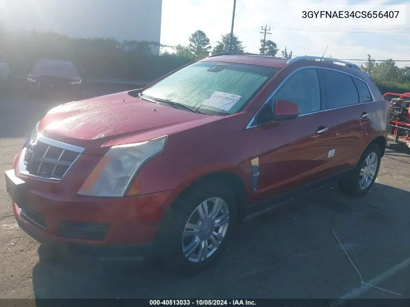 2012 Cadillac Srx Luxury Collection VIN: 3GYFNAE34CS656407 Lot: 40513033