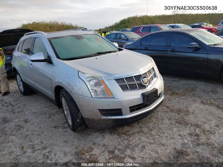 2012 Cadillac Srx Luxury Collection VIN: 3GYFNAE30CS500638 Lot: 40513345