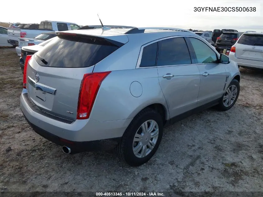 2012 Cadillac Srx Luxury Collection VIN: 3GYFNAE30CS500638 Lot: 40513345