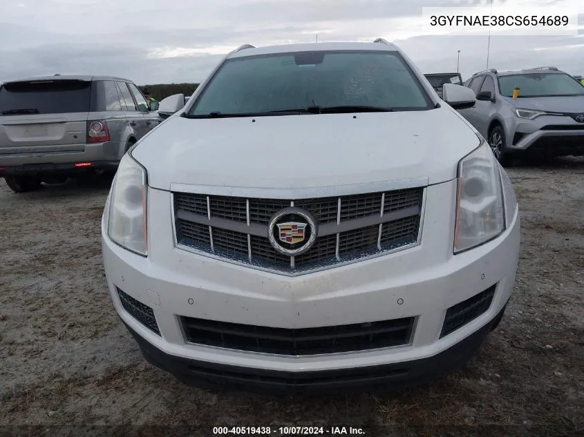 2012 Cadillac Srx Luxury Collection VIN: 3GYFNAE38CS654689 Lot: 40519438