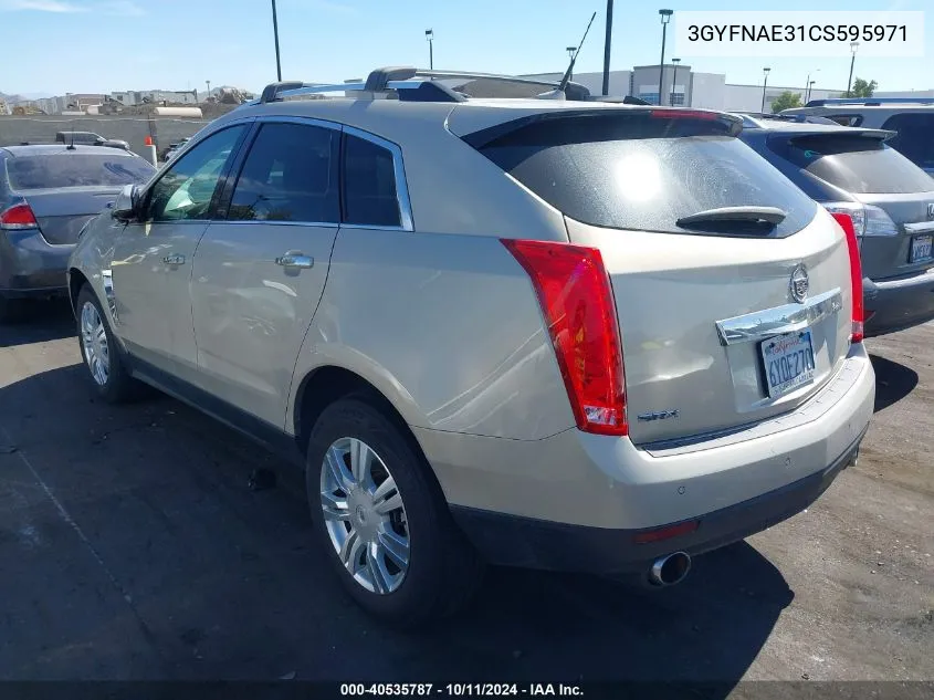 2012 Cadillac Srx Luxury Collection VIN: 3GYFNAE31CS595971 Lot: 40535787