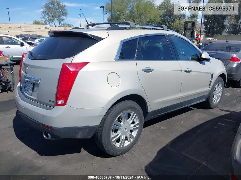 2012 Cadillac Srx Luxury Collection VIN: 3GYFNAE31CS595971 Lot: 40535787