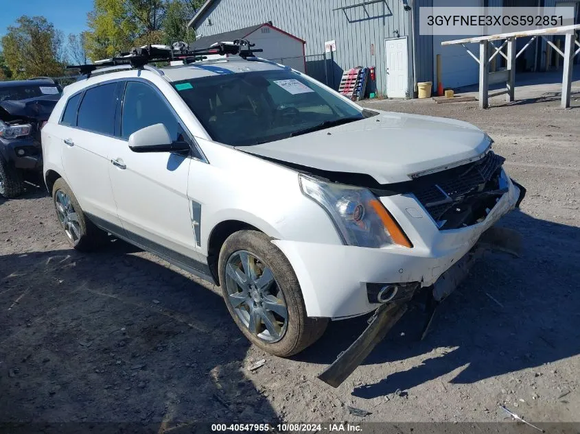 2012 Cadillac Srx Performance Collection VIN: 3GYFNEE3XCS592851 Lot: 40547955