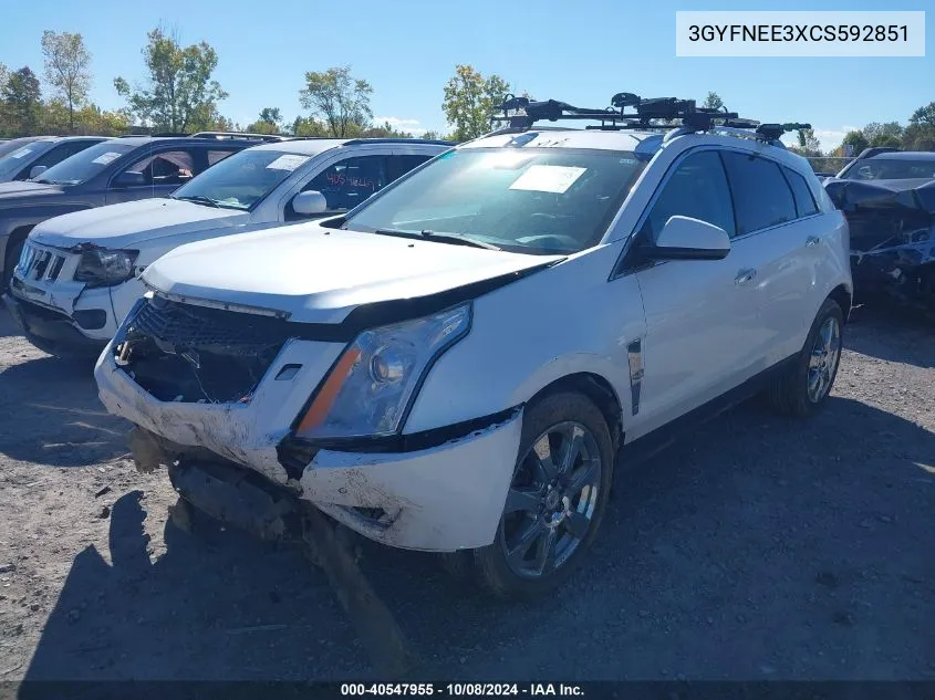 2012 Cadillac Srx Performance Collection VIN: 3GYFNEE3XCS592851 Lot: 40547955