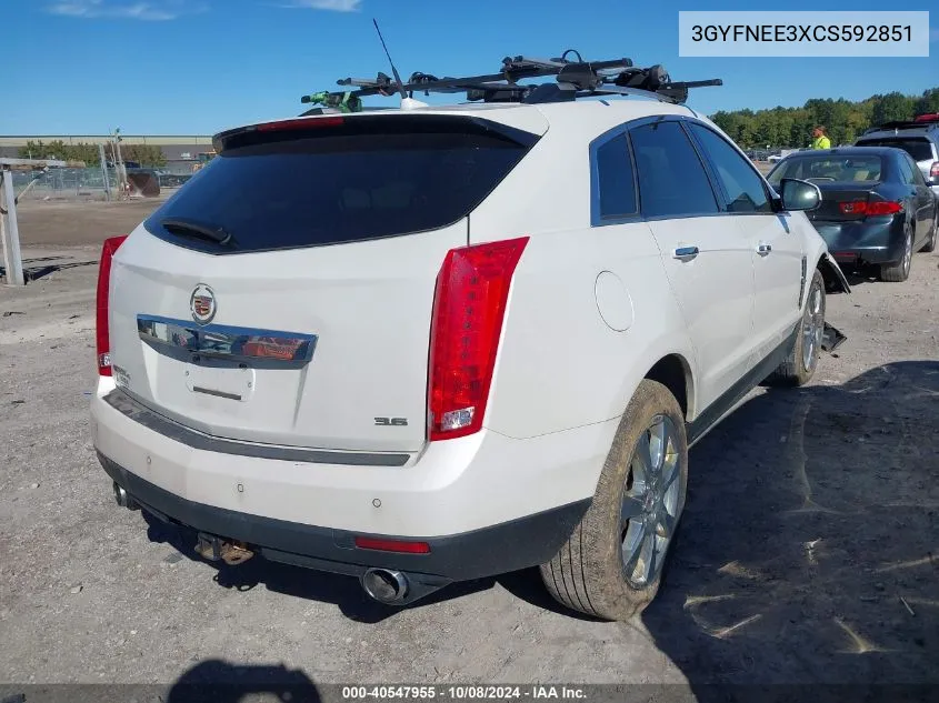 2012 Cadillac Srx Performance Collection VIN: 3GYFNEE3XCS592851 Lot: 40547955