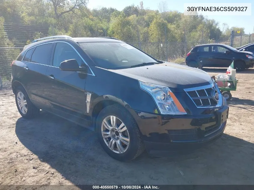 2012 Cadillac Srx Luxury Collection VIN: 3GYFNAE36CS509327 Lot: 40550579