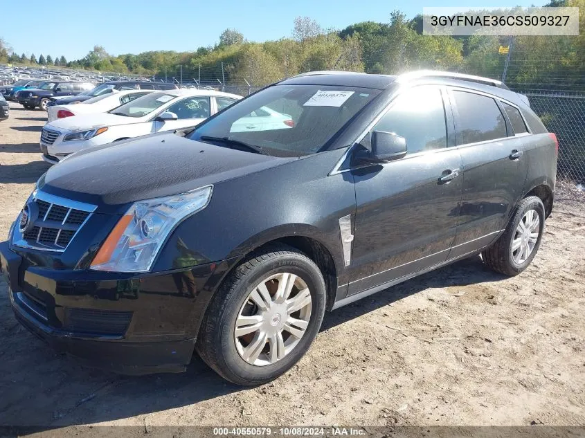 2012 Cadillac Srx Luxury Collection VIN: 3GYFNAE36CS509327 Lot: 40550579