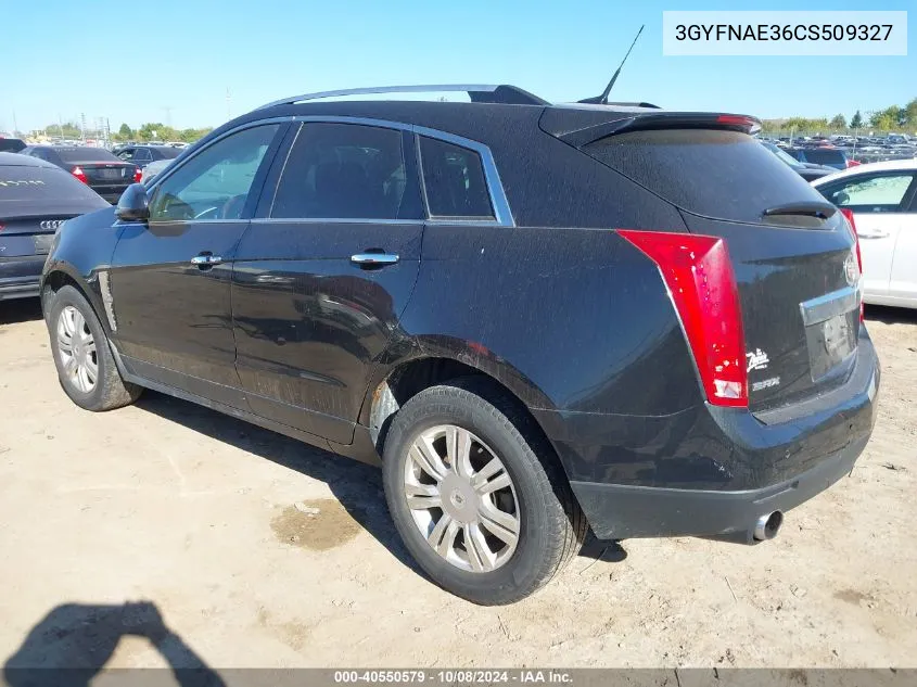 2012 Cadillac Srx Luxury Collection VIN: 3GYFNAE36CS509327 Lot: 40550579