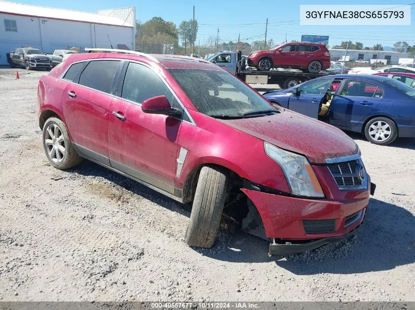 2012 Cadillac Srx Luxury Collection VIN: 3GYFNAE38CS655793 Lot: 40557677