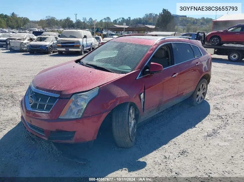 2012 Cadillac Srx Luxury Collection VIN: 3GYFNAE38CS655793 Lot: 40557677