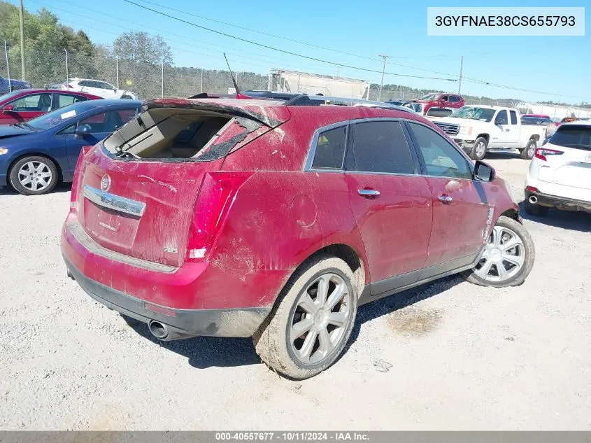 2012 Cadillac Srx Luxury Collection VIN: 3GYFNAE38CS655793 Lot: 40557677