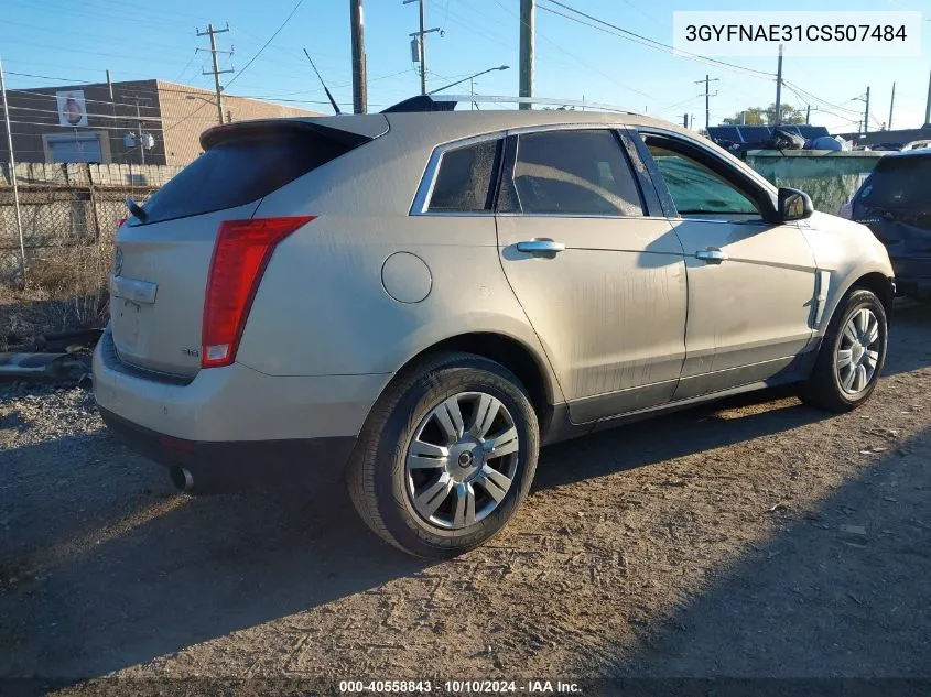 2012 Cadillac Srx Luxury Collection VIN: 3GYFNAE31CS507484 Lot: 40558843