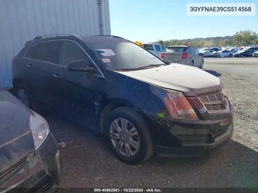 2012 Cadillac Srx Luxury Collection VIN: 3GYFNAE39CS514568 Lot: 40562541