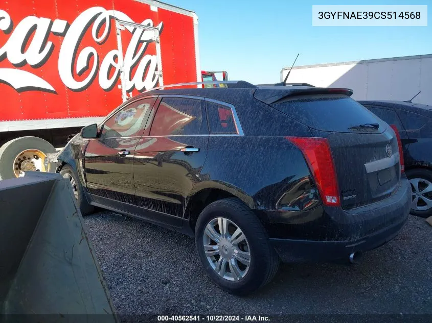 2012 Cadillac Srx Luxury Collection VIN: 3GYFNAE39CS514568 Lot: 40562541