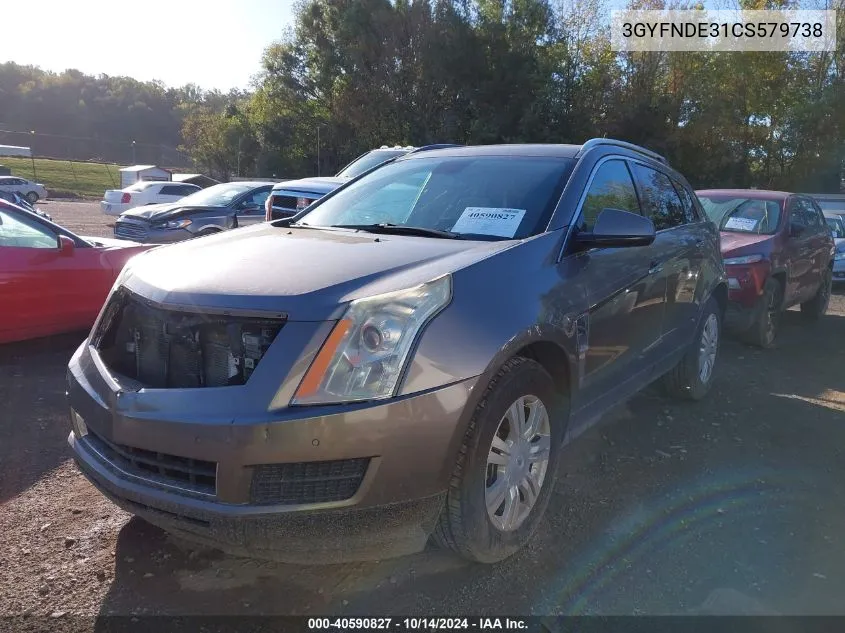 2012 Cadillac Srx Luxury Collection VIN: 3GYFNDE31CS579738 Lot: 40590827