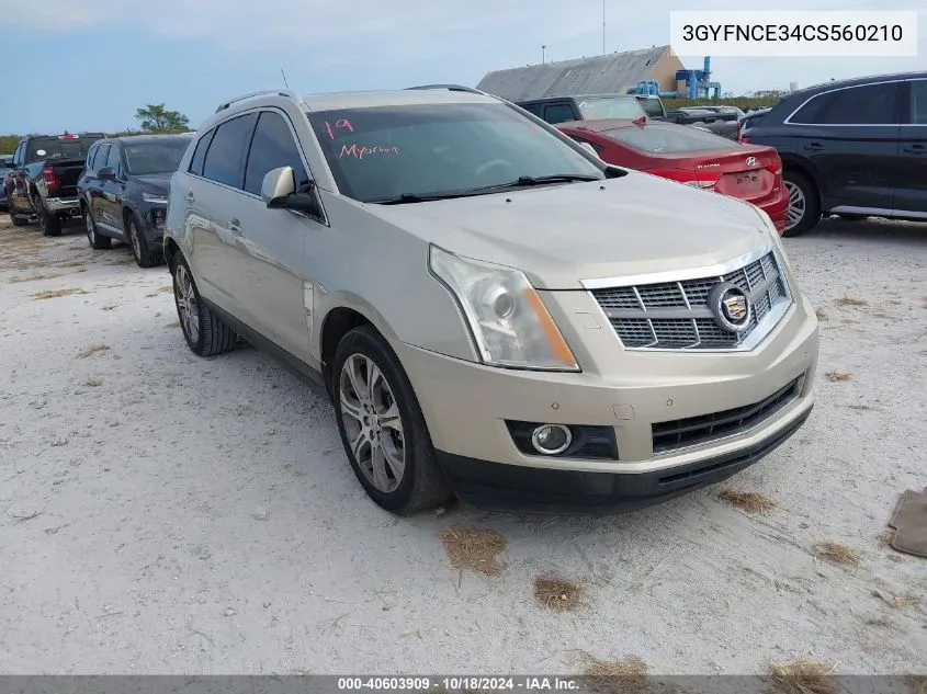 3GYFNCE34CS560210 2012 Cadillac Srx Premium Collection