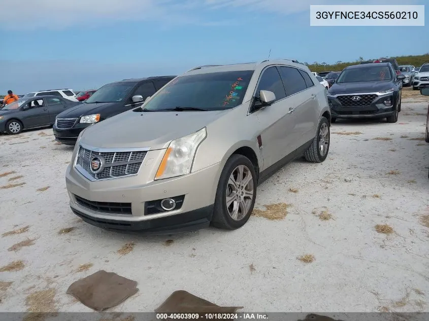 2012 Cadillac Srx Premium Collection VIN: 3GYFNCE34CS560210 Lot: 40603909