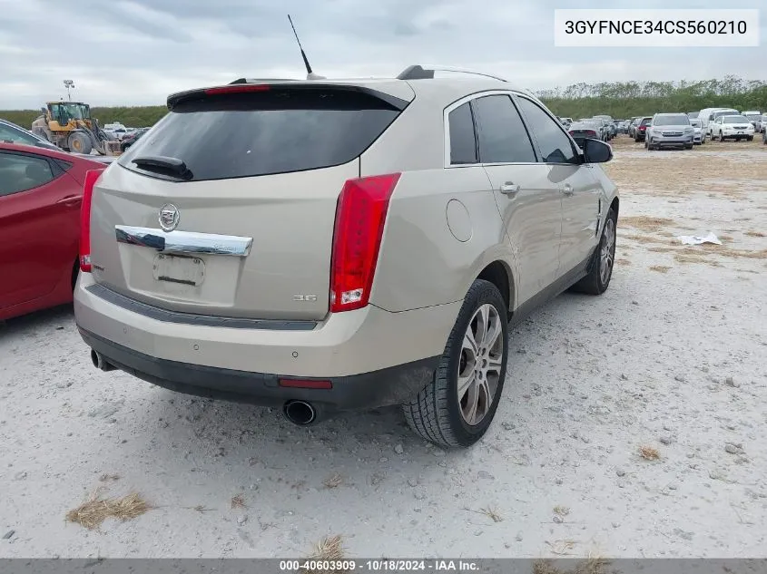 3GYFNCE34CS560210 2012 Cadillac Srx Premium Collection