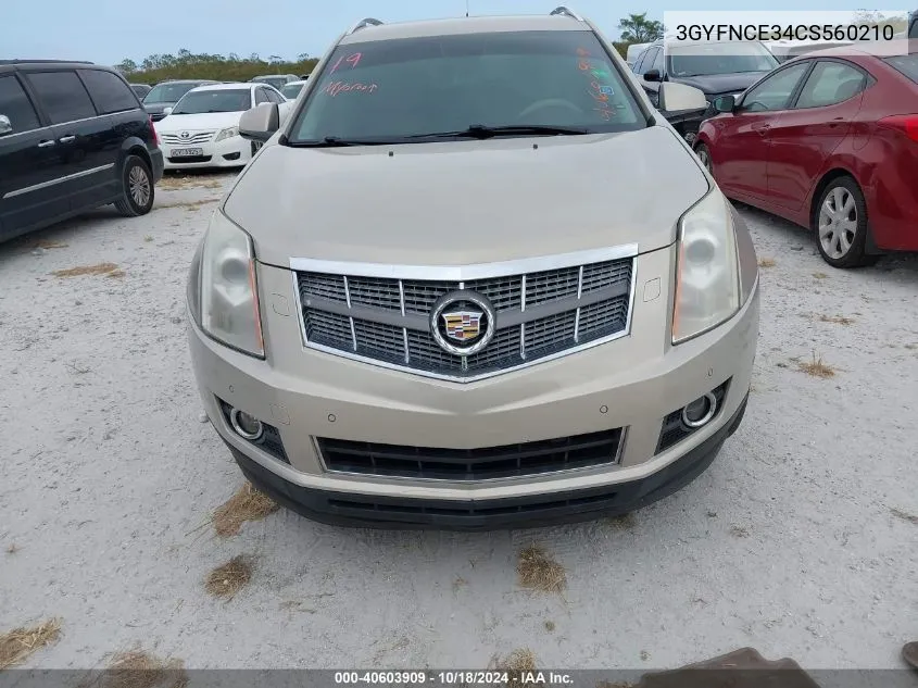 3GYFNCE34CS560210 2012 Cadillac Srx Premium Collection