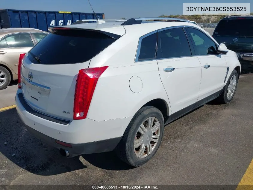 3GYFNAE36CS653525 2012 Cadillac Srx Luxury Collection