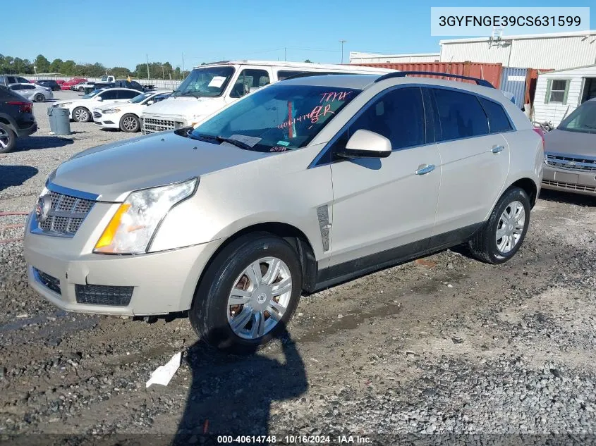 3GYFNGE39CS631599 2012 Cadillac Srx Standard