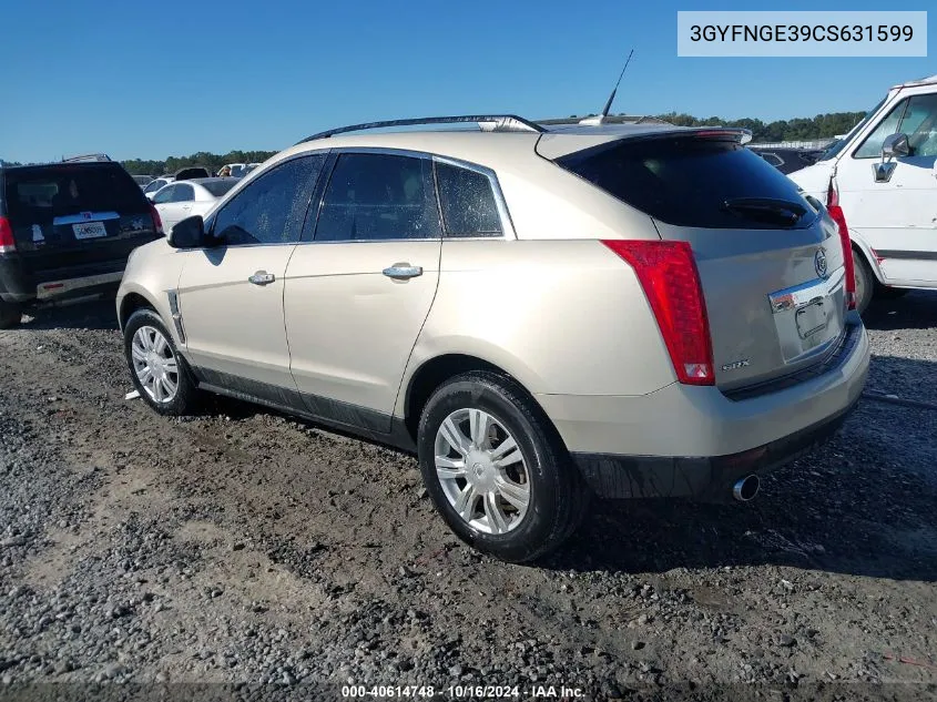 2012 Cadillac Srx Standard VIN: 3GYFNGE39CS631599 Lot: 40614748