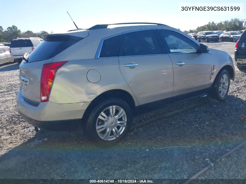 3GYFNGE39CS631599 2012 Cadillac Srx Standard