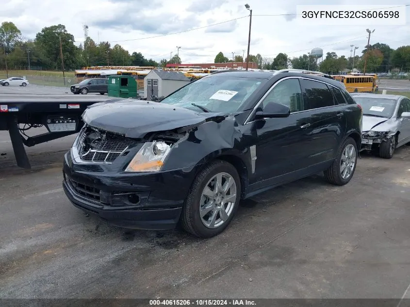 2012 Cadillac Srx Premium Collection VIN: 3GYFNCE32CS606598 Lot: 40615206