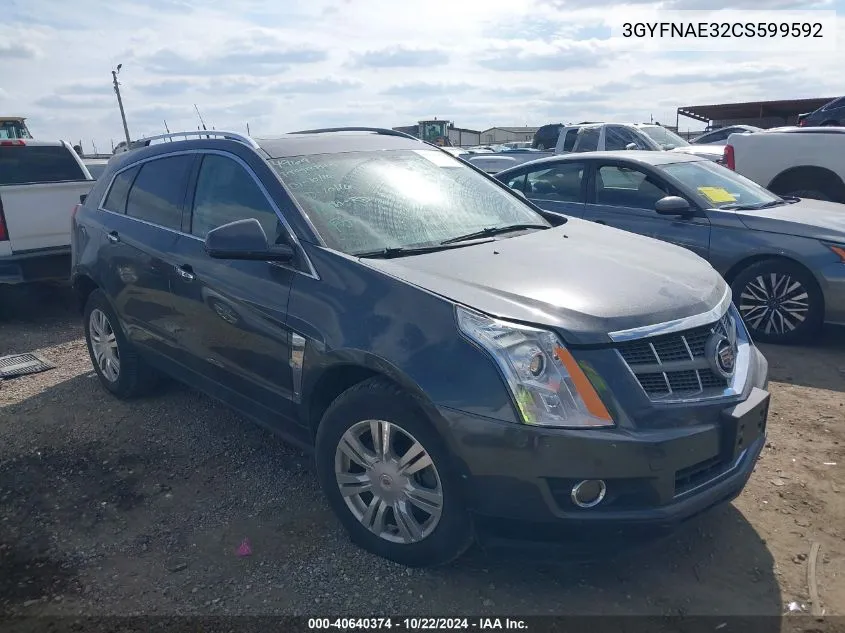 2012 Cadillac Srx Luxury Collection VIN: 3GYFNAE32CS599592 Lot: 40640374