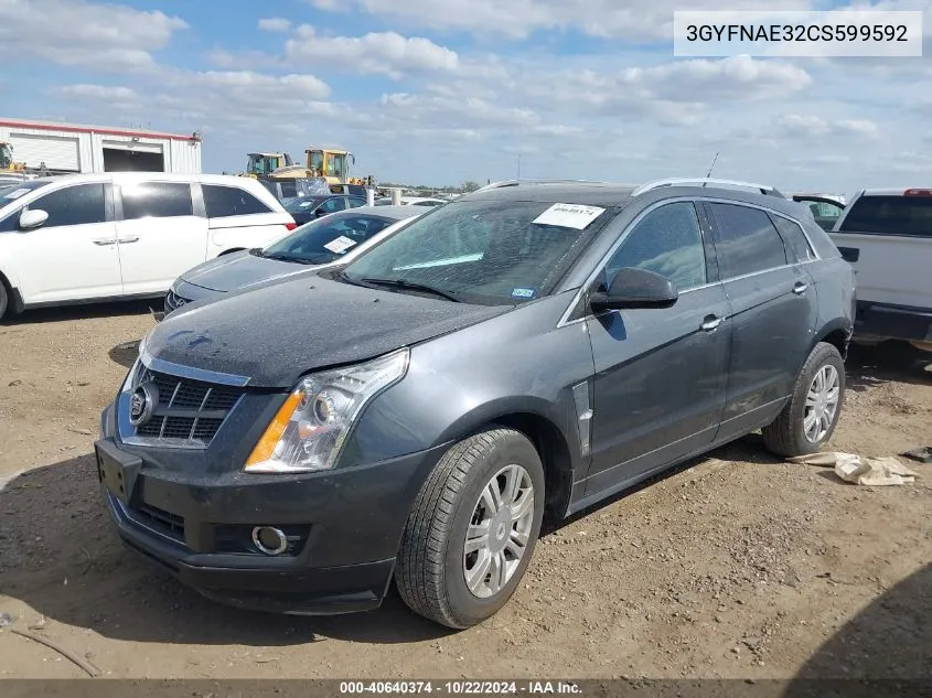 2012 Cadillac Srx Luxury Collection VIN: 3GYFNAE32CS599592 Lot: 40640374