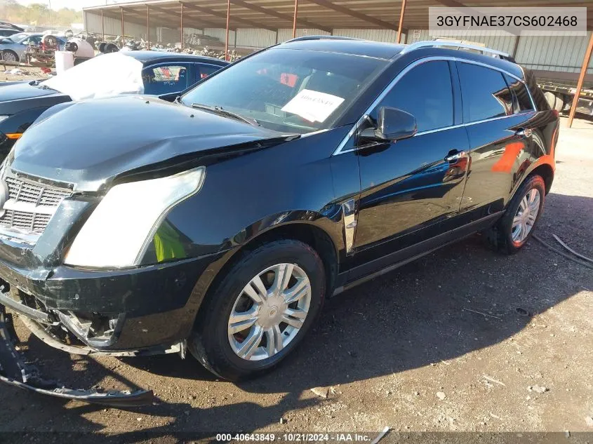 2012 Cadillac Srx Luxury Collection VIN: 3GYFNAE37CS602468 Lot: 40643849