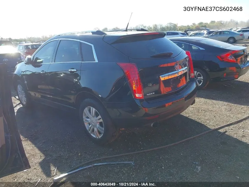 3GYFNAE37CS602468 2012 Cadillac Srx Luxury Collection