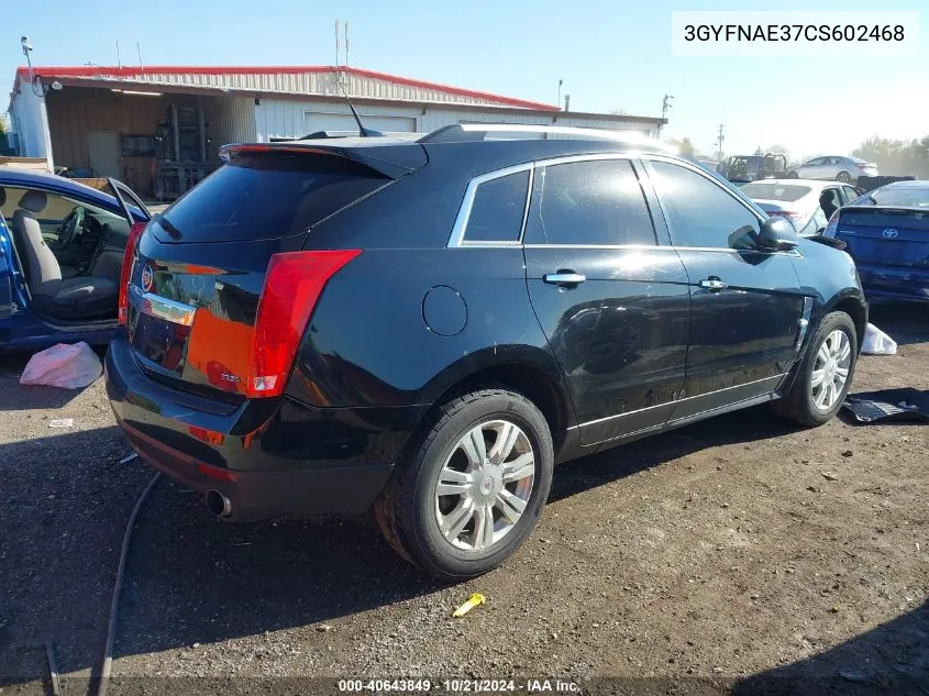 2012 Cadillac Srx Luxury Collection VIN: 3GYFNAE37CS602468 Lot: 40643849