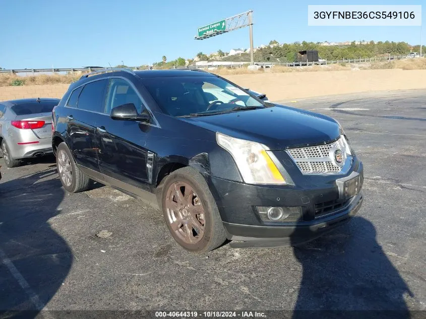 2012 Cadillac Srx Performance Collection VIN: 3GYFNBE36CS549106 Lot: 40644319