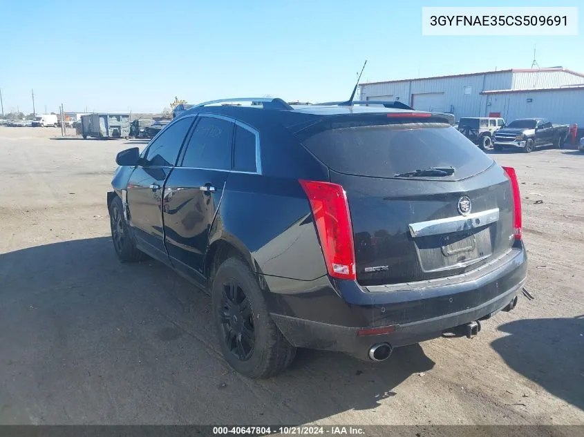 3GYFNAE35CS509691 2012 Cadillac Srx Luxury Collection