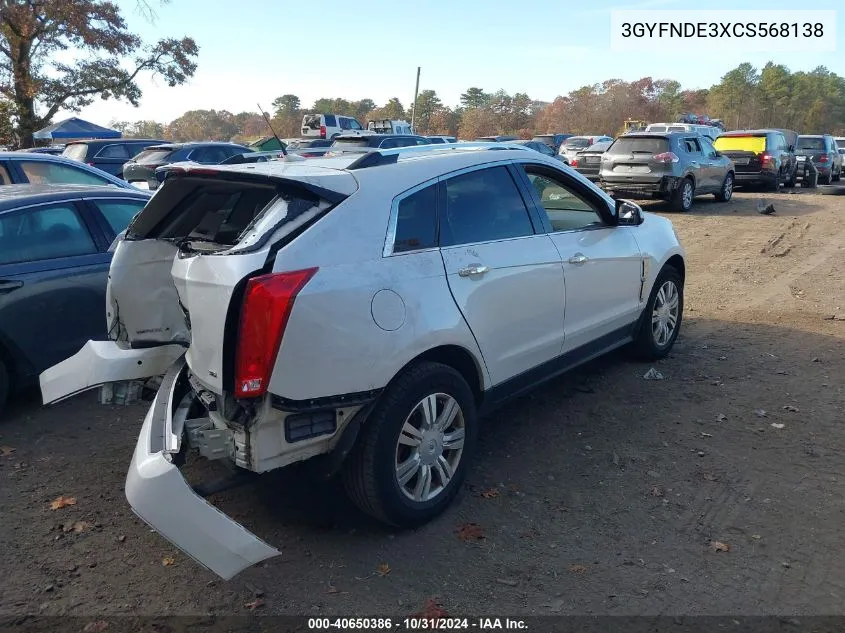 2012 Cadillac Srx Luxury Collection VIN: 3GYFNDE3XCS568138 Lot: 40650386