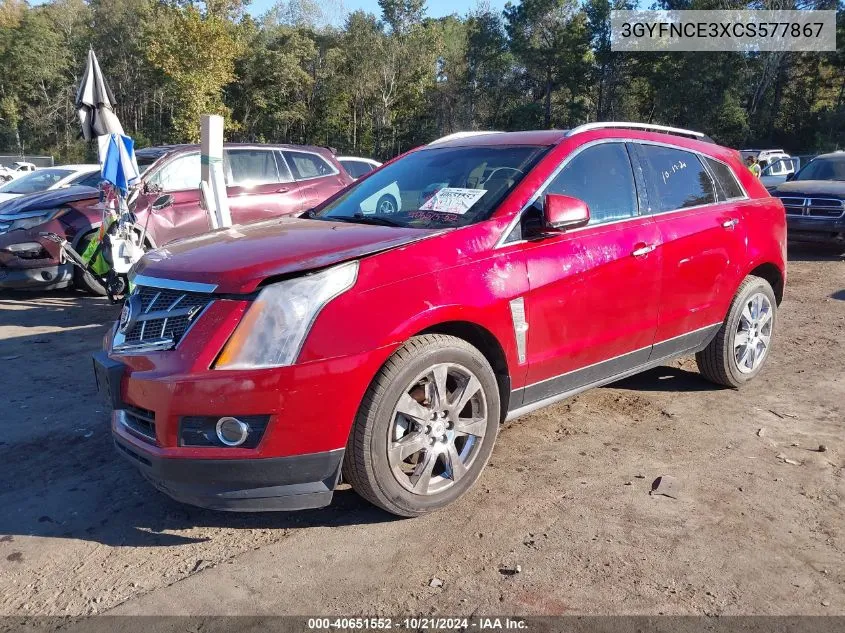 3GYFNCE3XCS577867 2012 Cadillac Srx Premium Collection