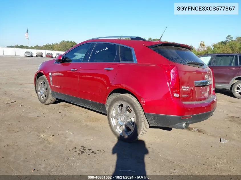 3GYFNCE3XCS577867 2012 Cadillac Srx Premium Collection